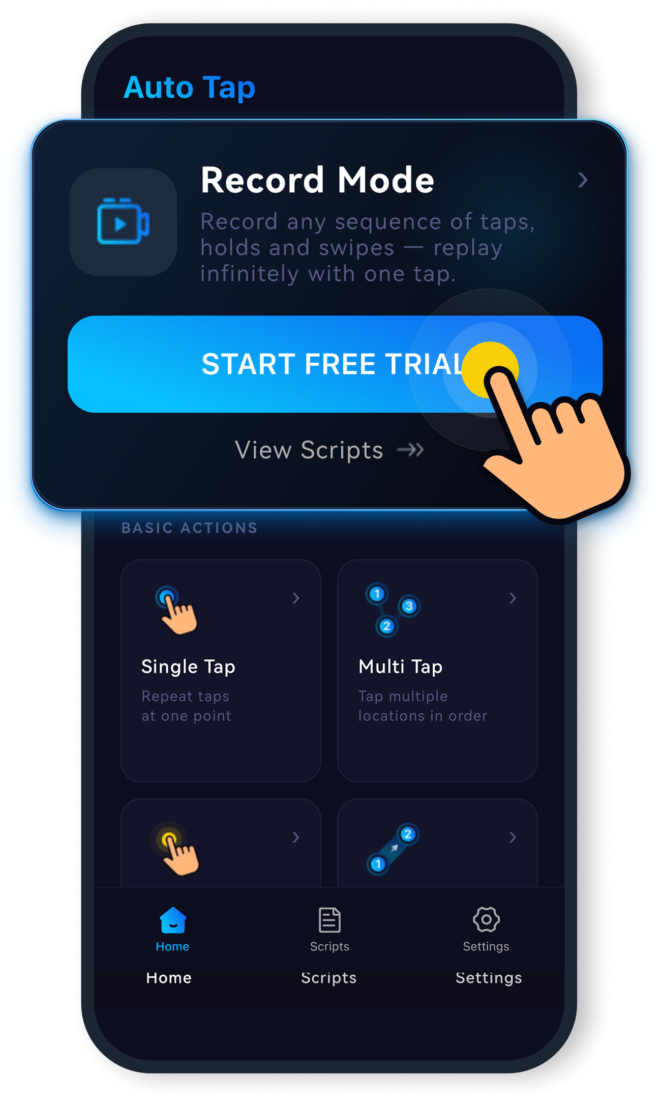 autoTap Android app screenshot